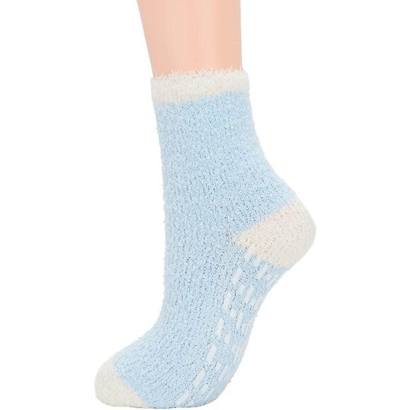 𝅺5 Pairs Luxury Soft Fluffy Fuzzy Socks Warm Winter Fall Thick Cozy Sleep NWT - Picture 2 of 9